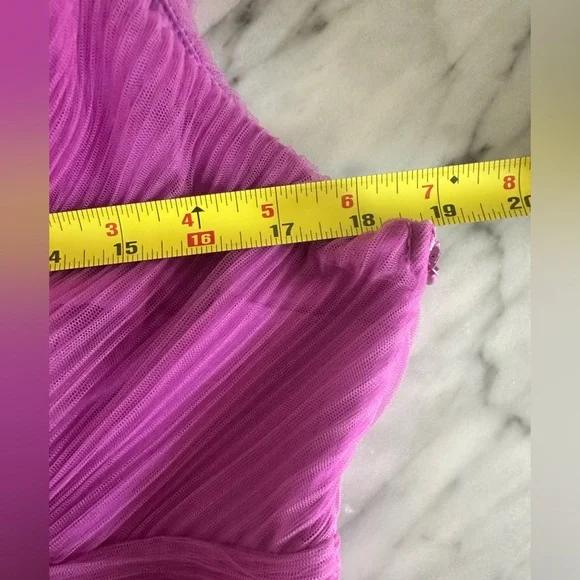 Endless Rose One Shoulder Textured Tulle Top - Picture 6 of 15